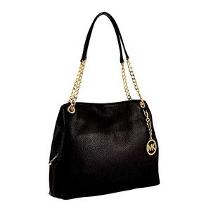 Michael Kors Black Gold Chain Shoulder Hand Bag